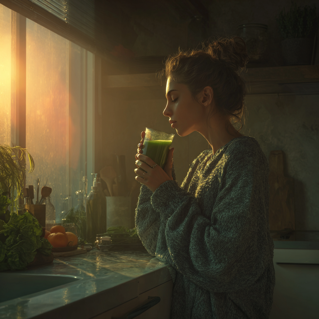 Glas Wasser mit frischer Zitrone und Minze auf hellem Hintergrund